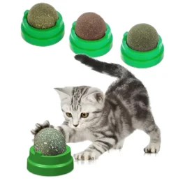 Brinquedo Catnip Bola de Grama Digestiva Natural para Gatos