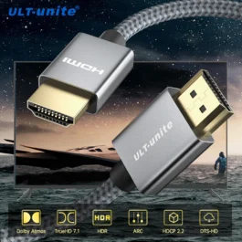 Cabo HDMI 4K Ultra Rápido 18Gbps HDR e 3D Compatível ARC