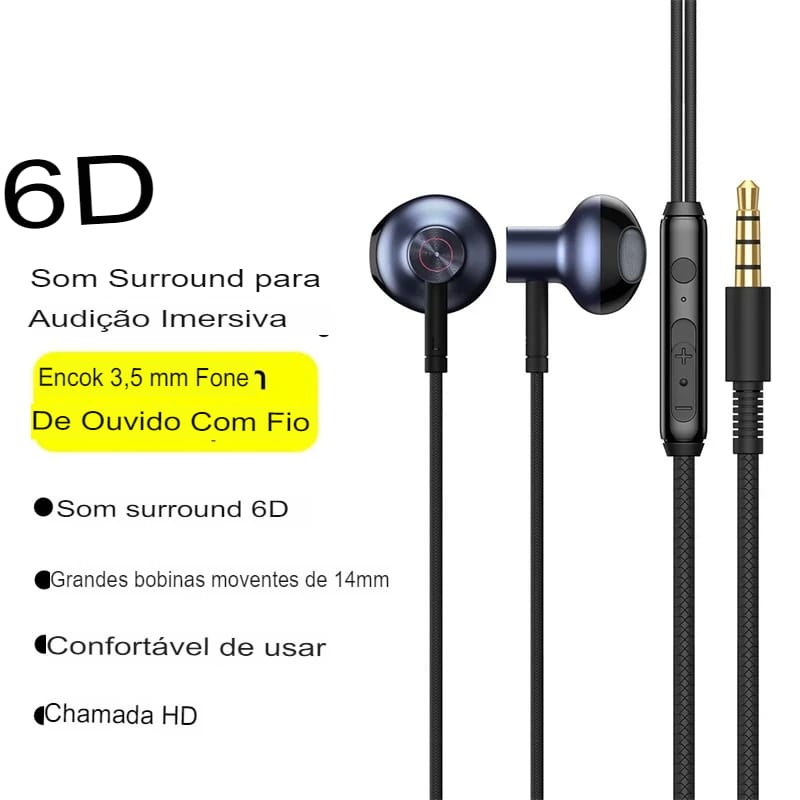 Fone de Ouvido Baseus In-Ear com Microfone - Imagem 4