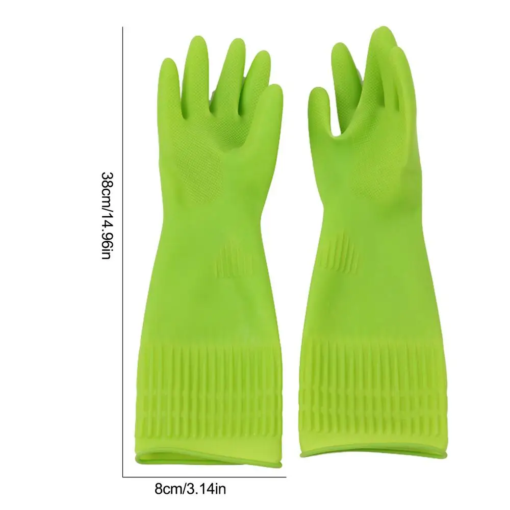 Luva de Limpeza Reutilizável à Prova D'Água de Látex para Cozinha - Imagem 5