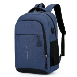 Mochila Masculina Impermeável com USB para Viagem e Laptop