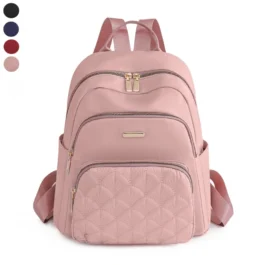 Mochila Feminina Leve com Grande Capacidade para Viagem