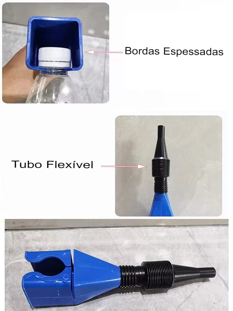 Funil Dobrável para Combustível e Óleo - Acessório Versátil para Veículos - Imagem 18