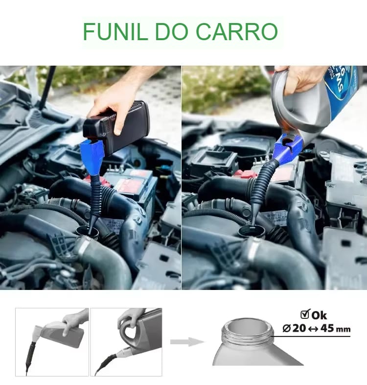Funil Dobrável para Combustível e Óleo - Acessório Versátil para Veículos - Imagem 19