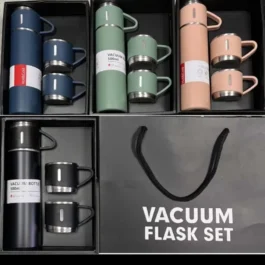 Garrafa Térmica de Aço Inox com Caneca Integrada – 500ml