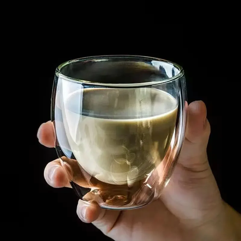 Conjunto de Copos Dupla Camada de Vidro para Bebidas e Café - Imagem 16