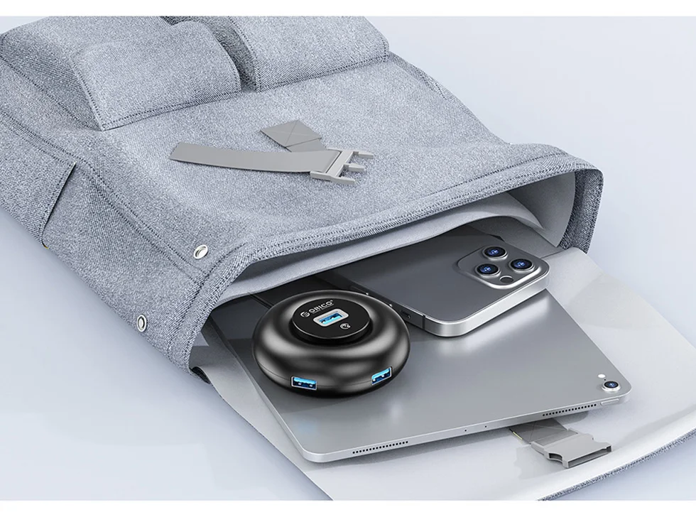 Hub Orico RGB Type C com Portas USB 3.0 e Leitor de Cartão SD - Imagem 18