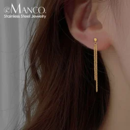 Brincos Corrente Gypsophila de Aço Inoxidável para Mulheres – Estilo e Elegância