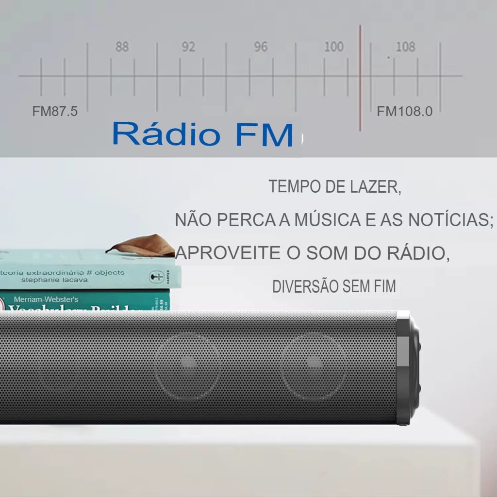Soundbar Bluetooth 20W: Som Potente e Imersivo para Sua TV e Home Theater Sem Fio - Imagem 4