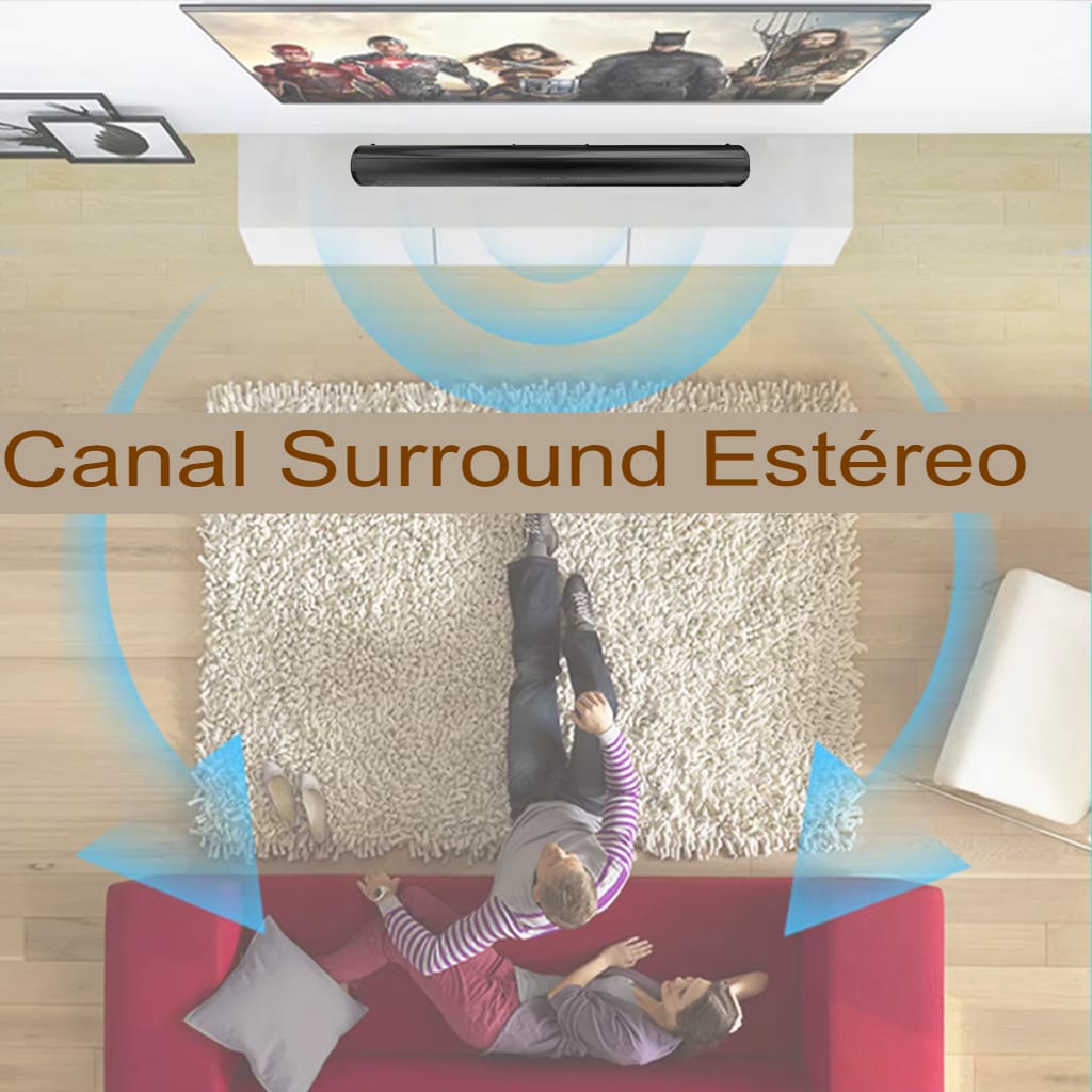 Soundbar Bluetooth 20W: Som Potente e Imersivo para Sua TV e Home Theater Sem Fio - Imagem 10